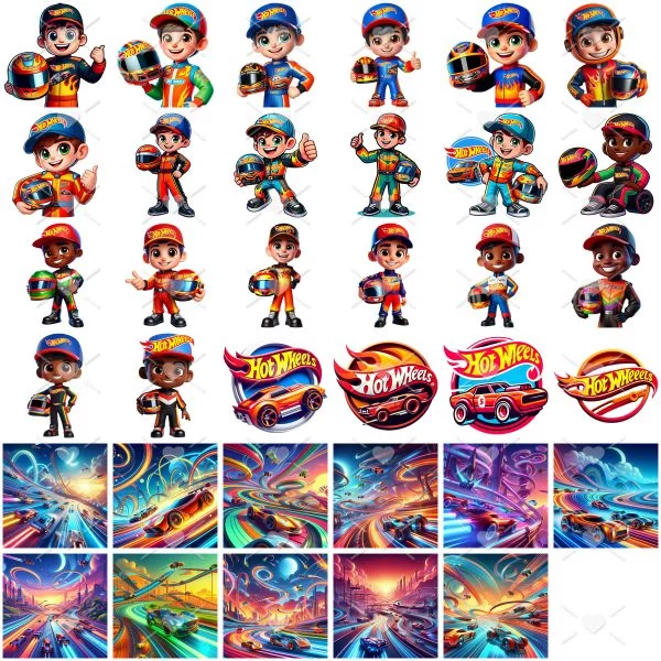 Cliparts Hot Wheels 3D Png Imagens Transparentes Mascotes