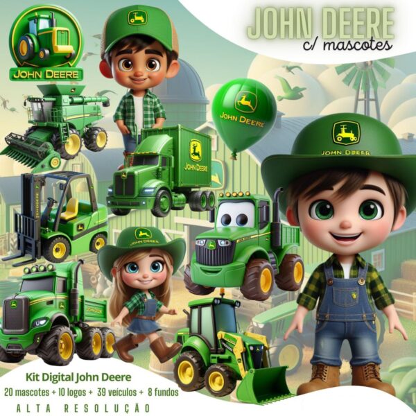 Cliparts John Deere Png Fazenda Campo Caminhão Trator