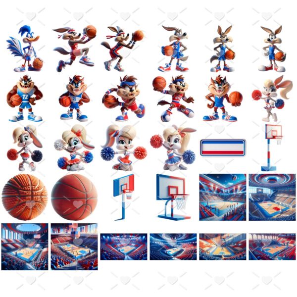 Cliparts Looney Tunes Basquete Png Imagens Baby 3D Cute