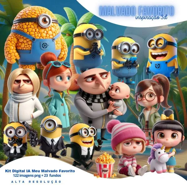 Cliparts Meu Malvado Favorito Minions Png Imagens Baby 3D