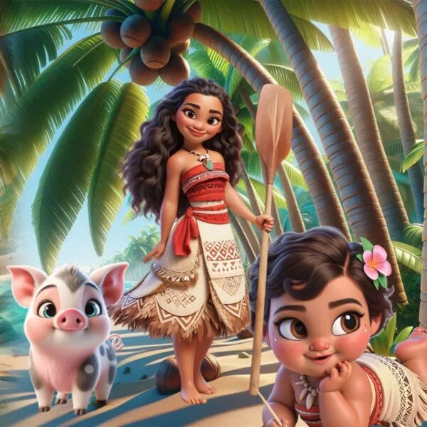 Cliparts Moana 3D Png Sem Fundo Imagens Baby Cute