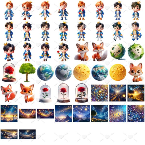 Cliparts O Pequeno Príncipe Imagens Png 3D Mascote Cute