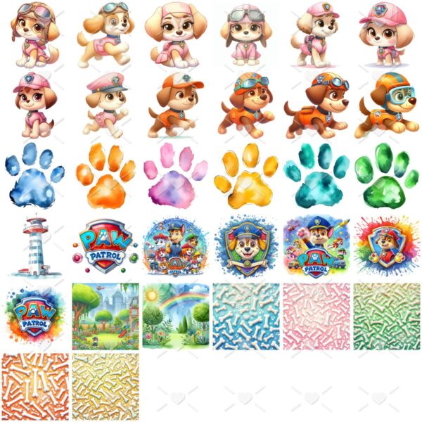 Cliparts Patrulha Canina Png Aquarela Ilustrações Paw Patrol