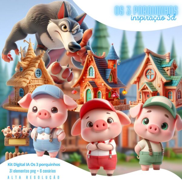 Cliparts Três Porquinhos Menino Imagens Png Cute Baby