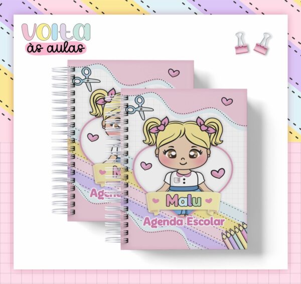 Coleção Agendas A5 Escolar - Arquivo Digital - Imagem 2