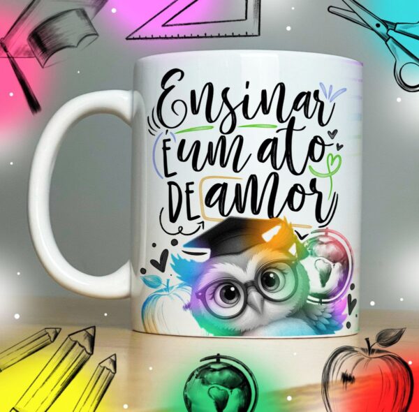 colecao artes para sublimacao caneca prof arquivo digital caneca prof