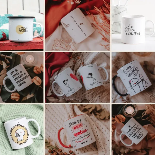 Coleção de Arte para Caneca dos Namorados - 52 JPGs