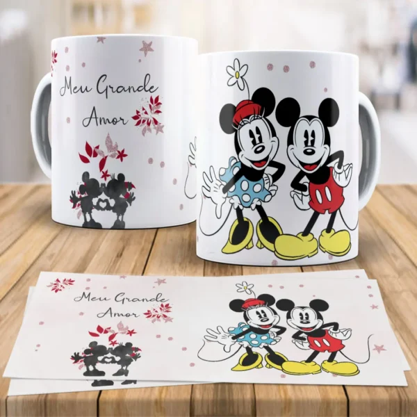 Coleção Disney Love para Canecas - Especial Namorados