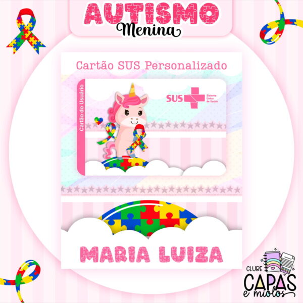 Coleção Encadernação Autismo Menina - Arquivo Digital - Imagem 2
