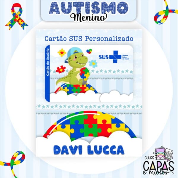 Coleção Encadernação Autismo Menino - Arquivo Digital
