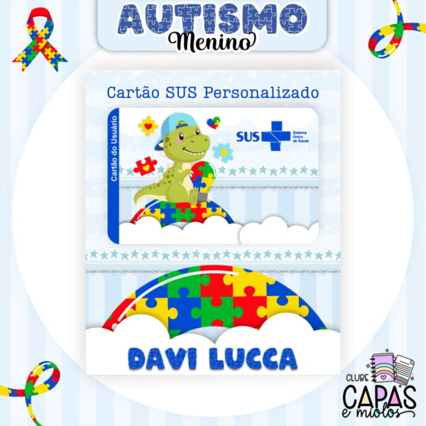 Coleção Encadernação Autismo Menino - Arquivo Digital - Imagem 2