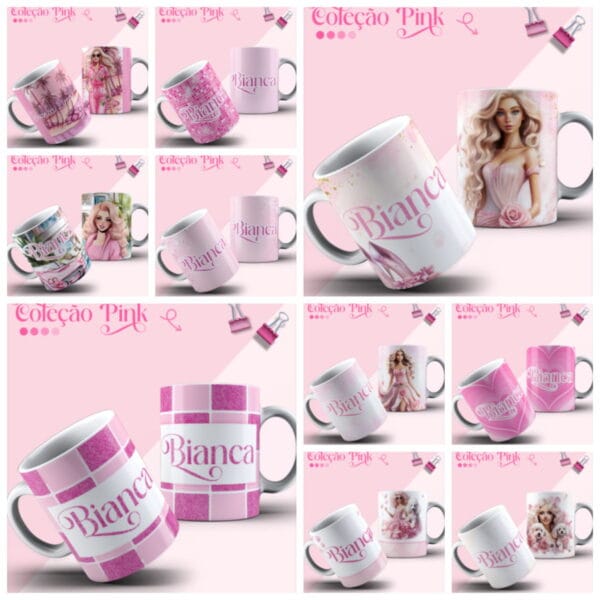 Coleção Encadernação Pink - Arquivo Digital - Imagem 3