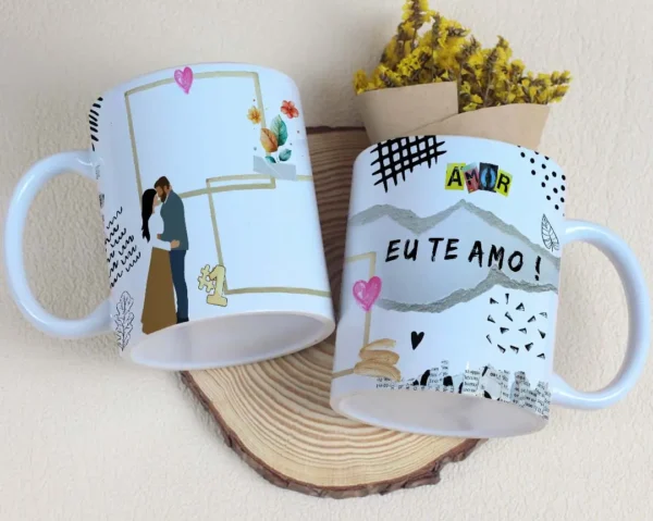 Coleção Especial Canecas Dia dos Namorados - Editável