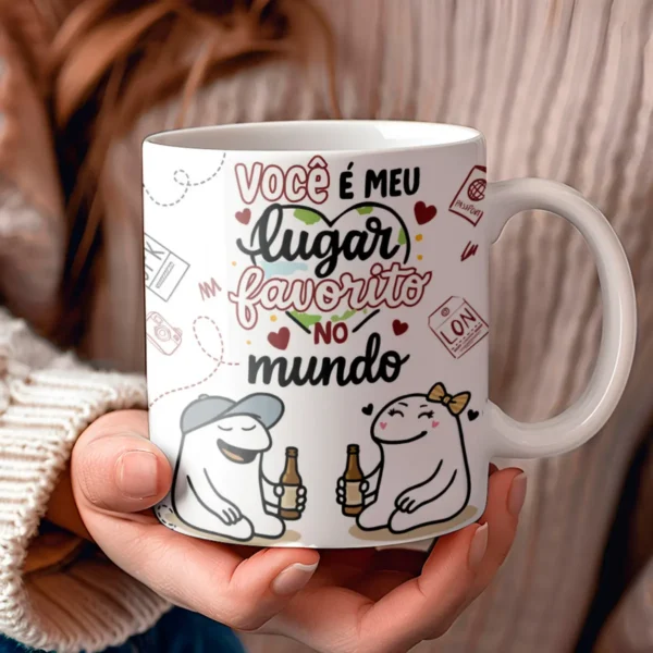Coleção Exclusiva Flork Canecas e Azulejos Dia dos Namorados