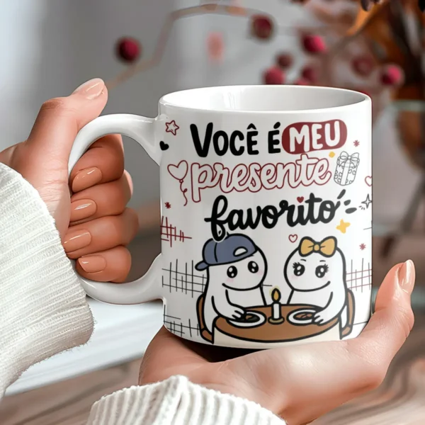 Coleção Exclusiva Flork Canecas e Azulejos Dia dos Namorados