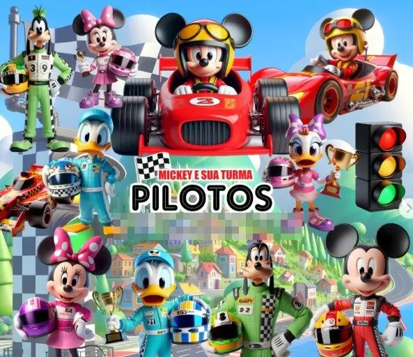 Colecao Mickey Aviador Em Png Ideal Para Sublimacao E Diy