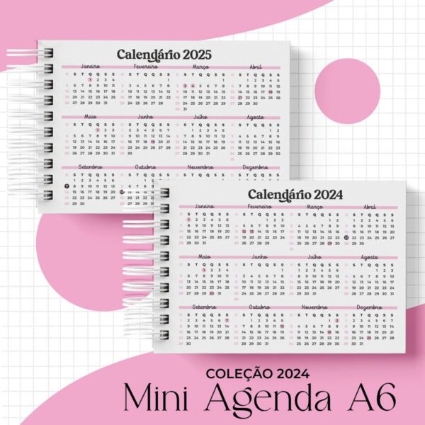 Coleção Mini Agenda A6 - Arquivo Digital - Imagem 3