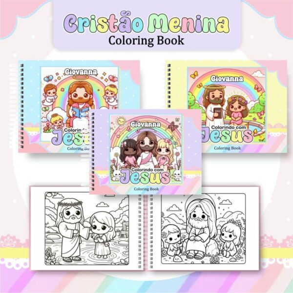 colorindo book cristao menina arquivo digital revista de colorir