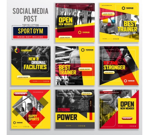 Combo +1k Modelos Posts Social Media Vetor Em Corel Draw