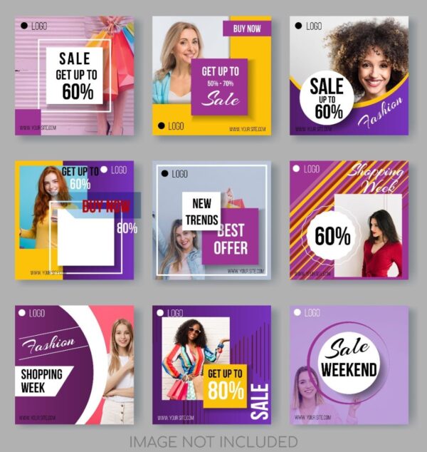 Combo +1k Modelos Posts Social Media Vetor Em Corel Draw