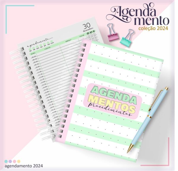 combo agendamentos colecao 2024 arquivo digital agendamentos 2024 datado
