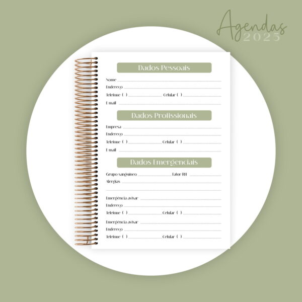 Combo Agendas 2025 Monogramas - Arquivo Digital - Imagem 2