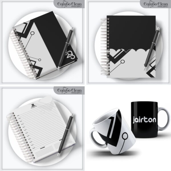 Combo Agendas Clean Masculina 2023 - Arquivo Digital - Imagem 2