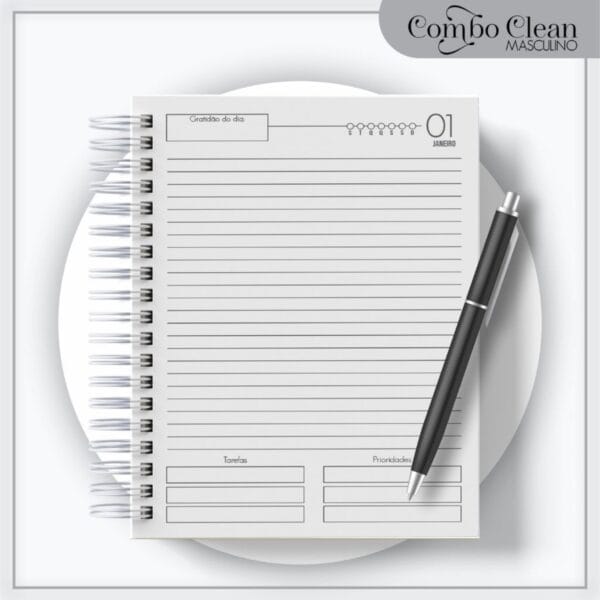 Combo Agendas Elegante Masculinas 2023 - Arquivo Digital