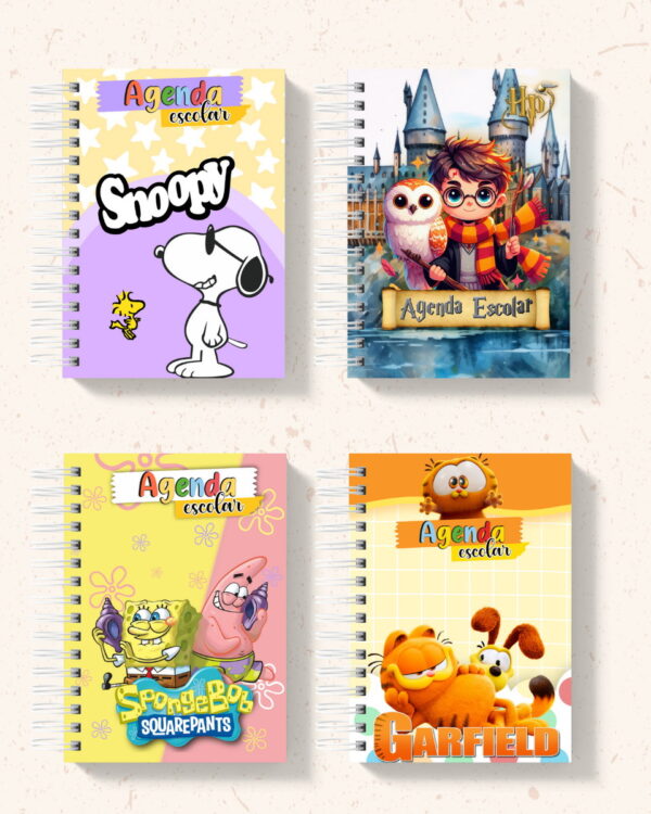 Combo Agendas Escolares 2025 - Arquivos Encadernação - Imagem 3