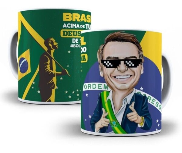 Combo Arte Caneca Lula Bolsonaro 36 Sublimação Arquivos Png