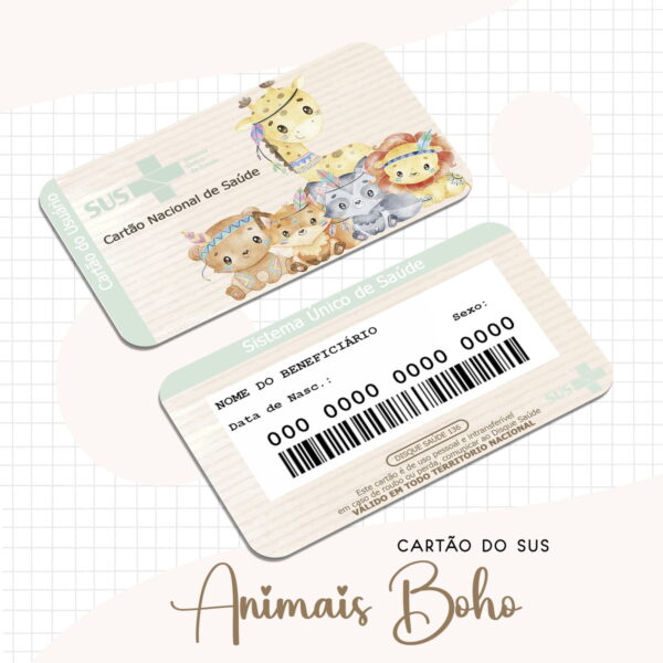 Combo Baby Animais Boho - Arquivo Digital - Imagem 3