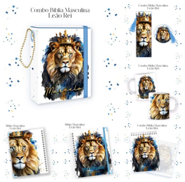 Combo Bíblia Masculina Leão - Arquivo Digital - Imagem 4
