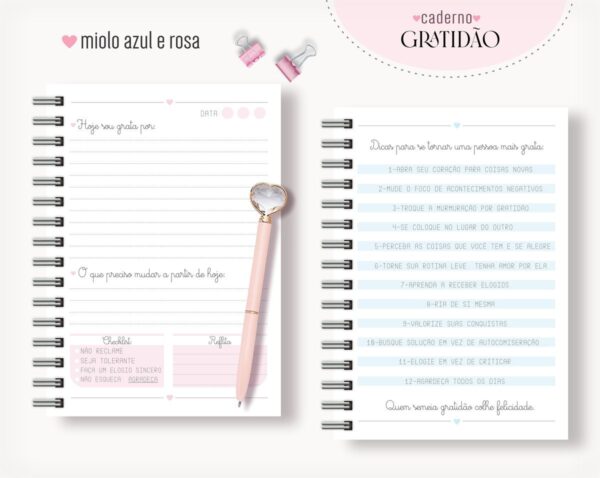 Combo Caderno da Gratidão - Arquivo Digital - Imagem 2