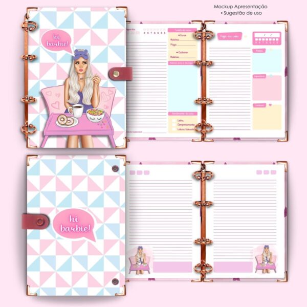 Combo Capas e Miolo Girls Canva -arquivo Digital - Imagem 4