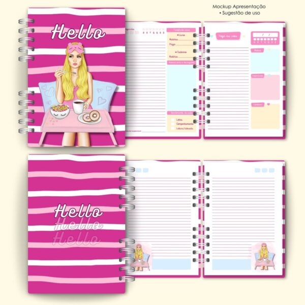 Combo Capas e Miolo Girls Canva -arquivo Digital - Imagem 3