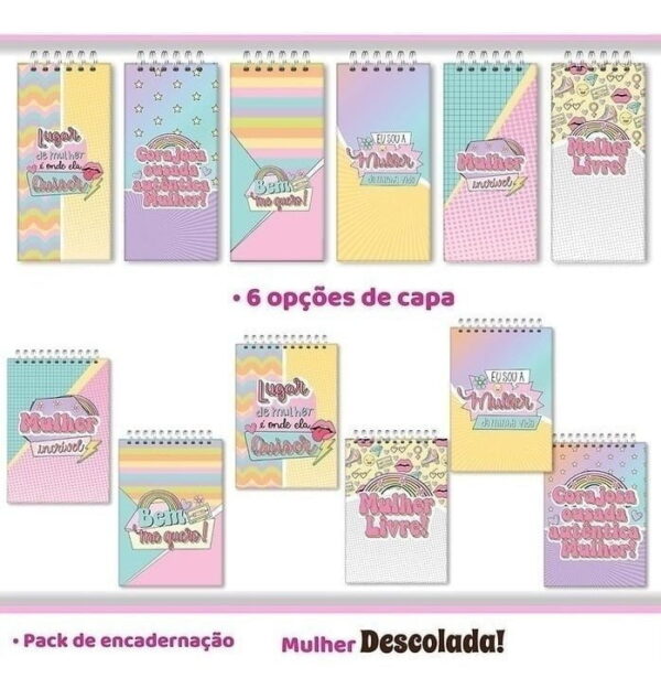 Combo Digital Dia Da Mulher Descolada Frases Encadernação