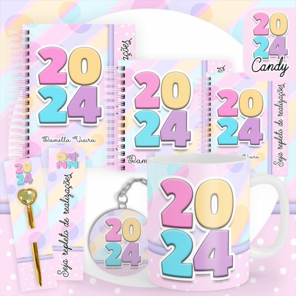 combo encadernacao candy 2024 arquivo digital papel e scrapbook