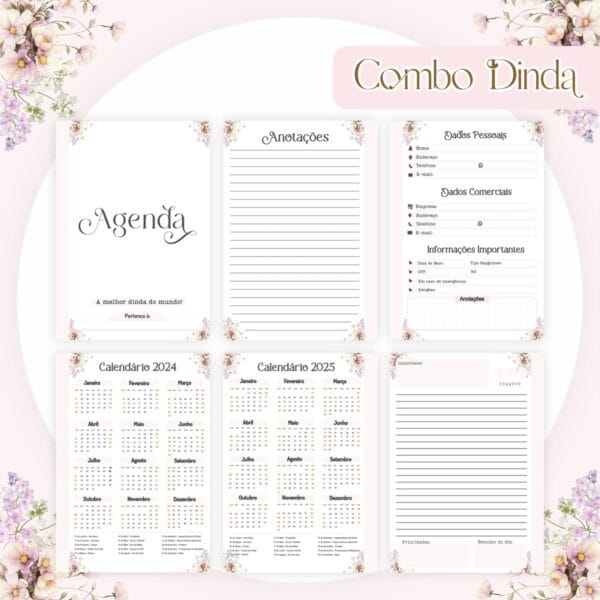 Combo Encadernação: Dinda - Arquivo Digital