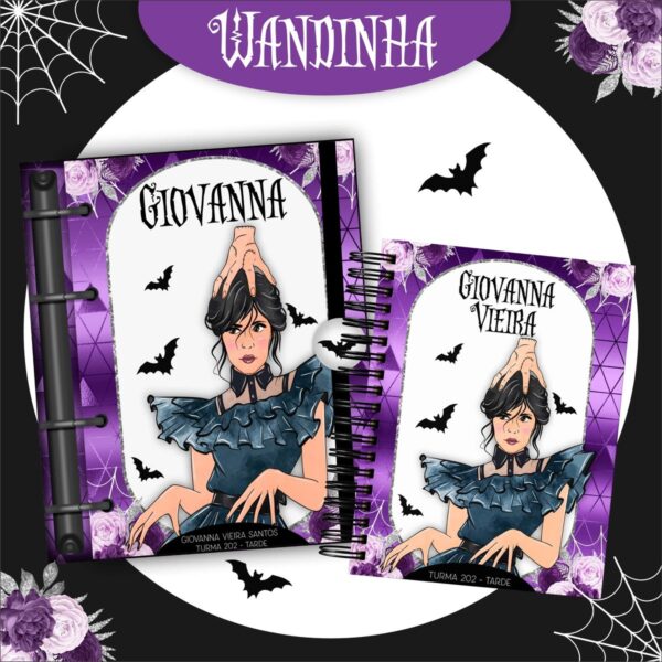 Combo Escolar Wandinha 2024 - Arquivo Digital - Imagem 3