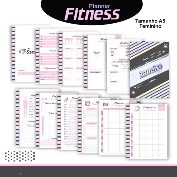 Combo Fitness Feminino e Masculino - Arquivo Digital - Imagem 2
