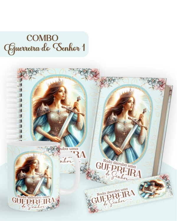 combo guerreira do senhor encadernacao capa biblia sagrada