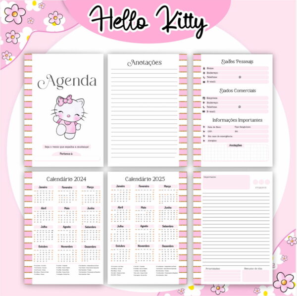 Combo Hello Kitty Encadernação - Arquivo Digital - Imagem 2