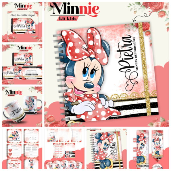 combo kids minnie vermelha arquivo digital filho
