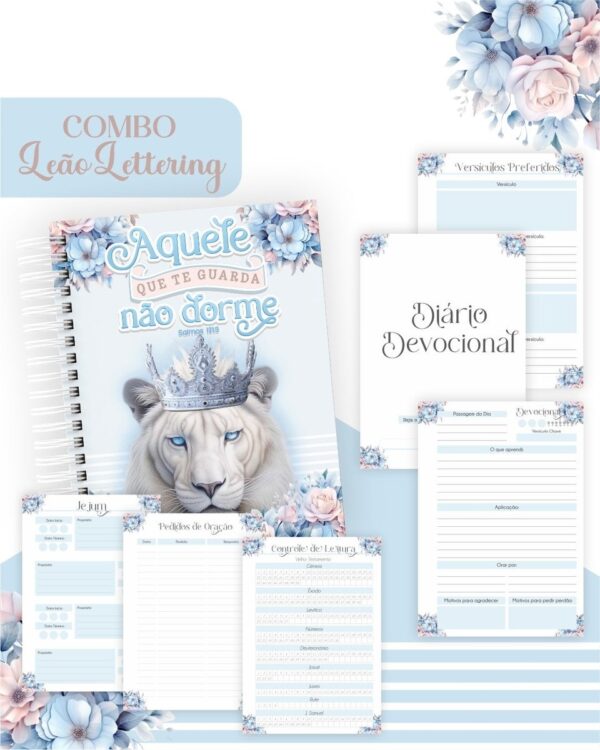 combo leao lettering encadernacao comemoracoes 1
