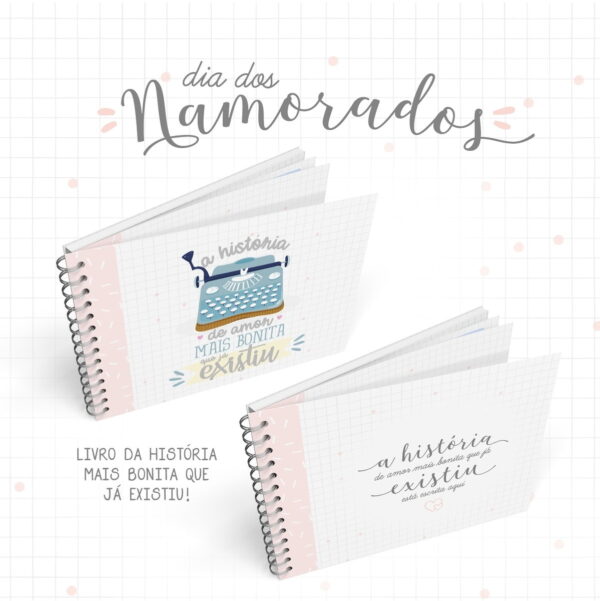 Combo Livro e Cadernos Dia dos Namorados - Arquivo Digital - Imagem 2