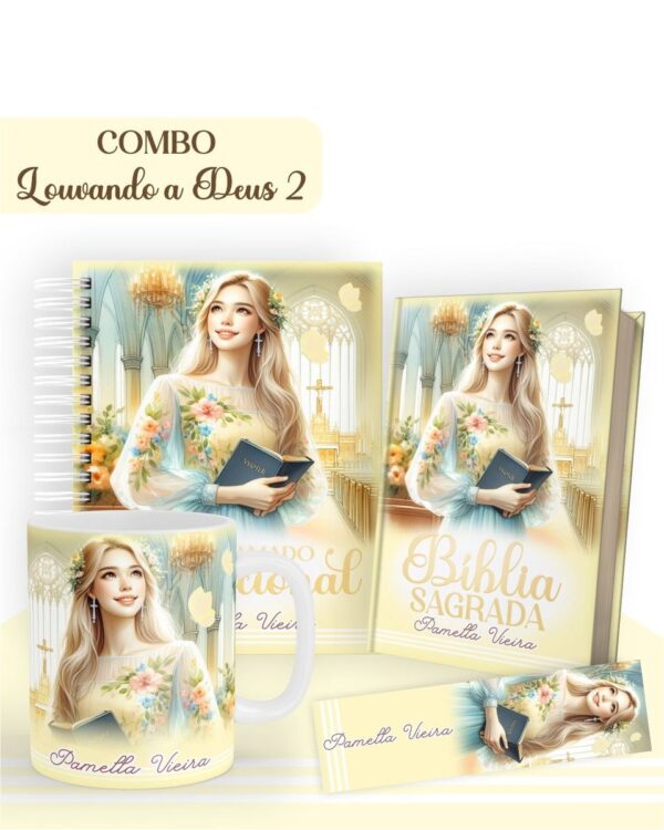 combo louvando a deus 2 encadernacao encadernacao religiosa 1