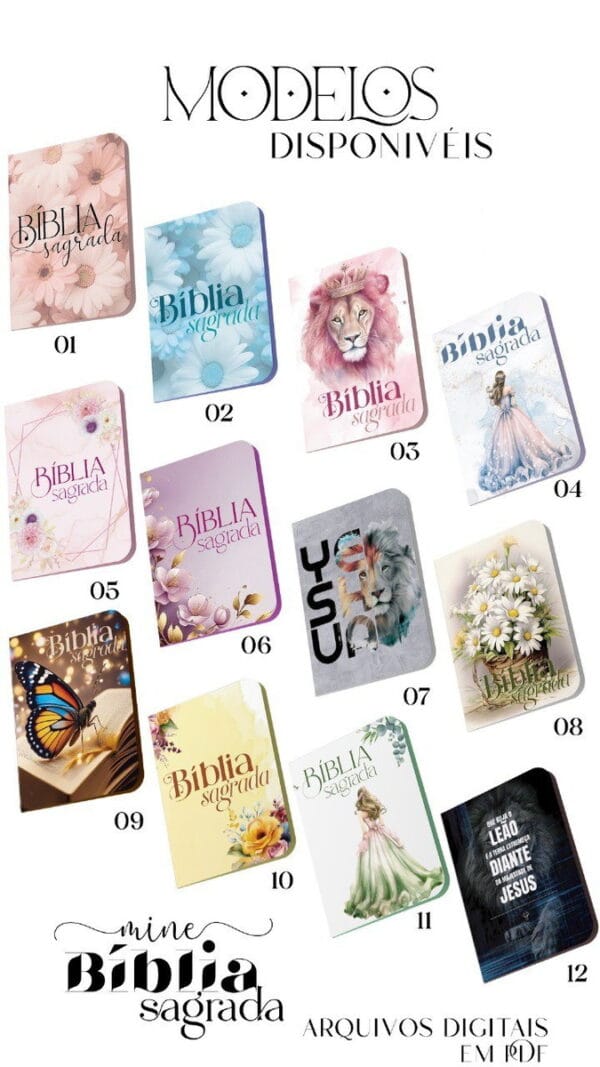 combo mini biblia versiculos a6 arquivo digital personalizacao