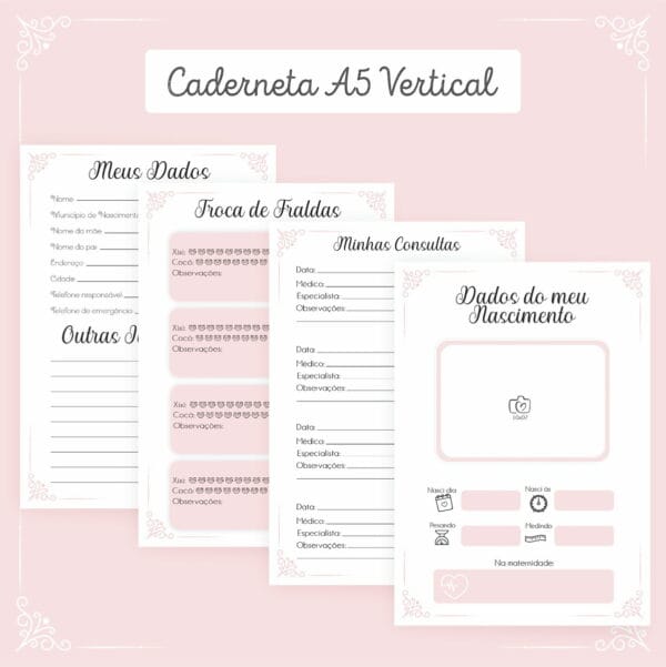 Combo Miolos Neutros Cadernetas Vacina - Arquivo Digital