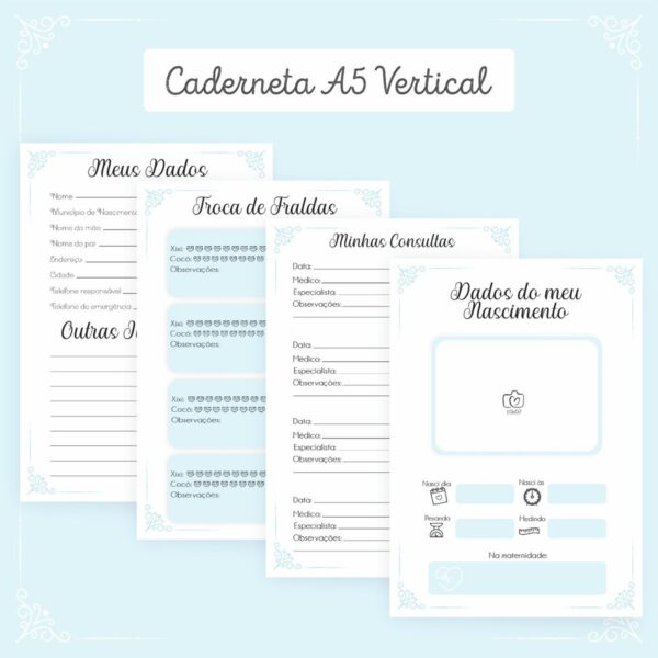 Combo Miolos Neutros Cadernetas Vacina - Arquivo Digital - Imagem 3