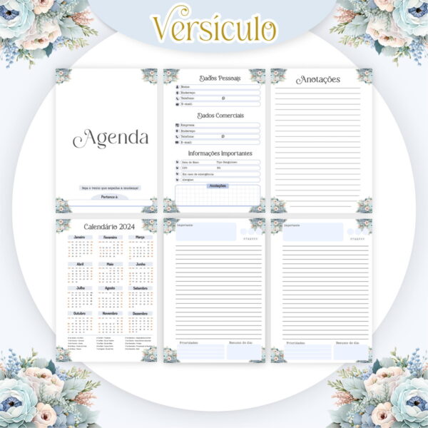 Combo Versículo Feminino Encadernação - Arquivo Digital - Imagem 3